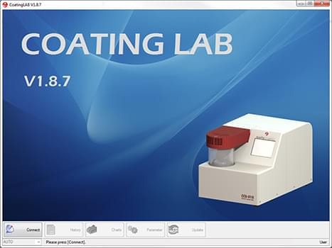 PC Software Coating LAB. Used to visualise your coating process.