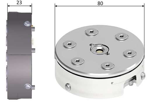 Safematic CCU-010 coater family: Planetary stage / Planetary gear table PS-006. Dimensions.